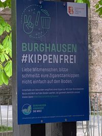Beteiligung an der Aktion &quot;Burghausen kippenfrei&quot;